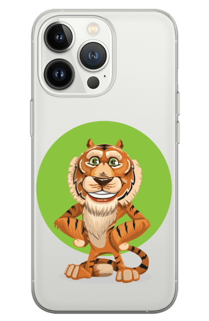 Чохол для телефону з принтом "Гарний тигр". Велика кішка, великий кіт, дика природа, дикий, звір, погляд, портрет, природа, стилізація, тварина, тигр, хижак. futbolka.stylus.ua