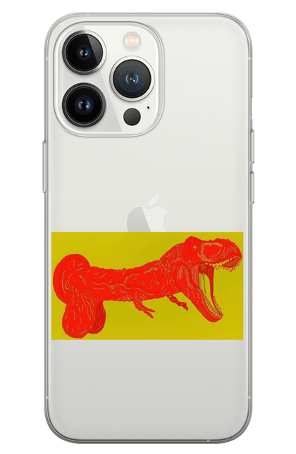 Чохол для телефону з принтом "Член Динозавр". Динозавр, писюн, член. CustomPrint.market
