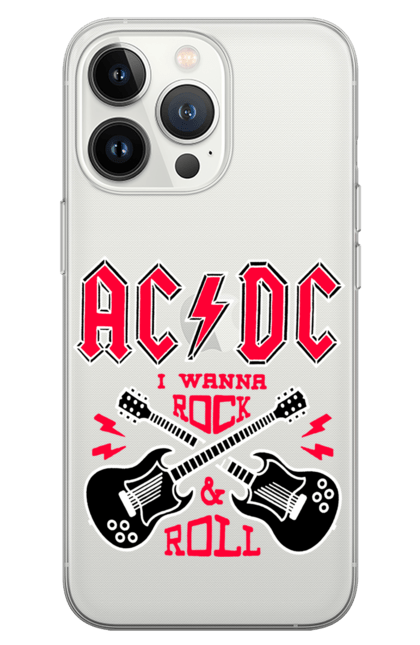 Чохол для телефону з принтом "AC DC". Айсідісі, ас дс, гитара, ейсідісі, метал, рок. futbolka.stylus.ua
