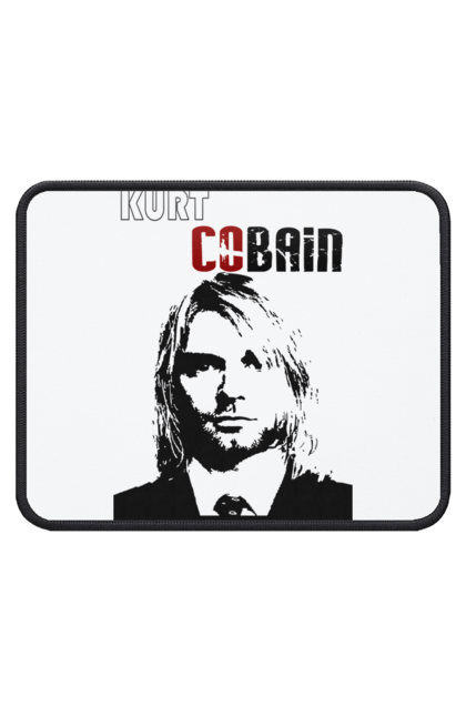Килимок для миші з принтом "Курт Кобейн". Cobain, kurt, kurt cobain, nirvana, гурт, кобейн, курт, курт кобейн, музика, нірвана, рок. futbolka.stylus.ua