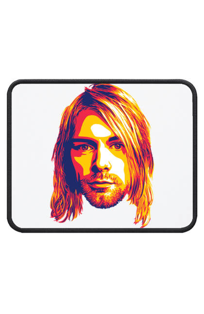 Килимок для миші з принтом "Курт Кобейн". Cobain, kurt, kurt cobain, nirvana, гурт, кобейн, курт, курт кобейн, музика, нірвана. futbolka.stylus.ua