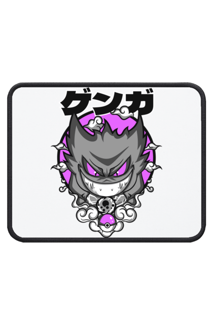 Килимок для миші з принтом "Покемон Генгар". Gengar, nintendo, pokémon go, аніме, генгар, ігри, покемон, фусігібану. futbolka.stylus.ua