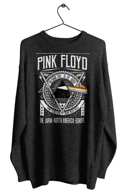 Світшот жіночий з принтом "Pink Floyd". Pink floyd, альбом, музика, пінк флойд, рок, рок група, темний бік місяця. ☾ Baby_Raccoon ♡
