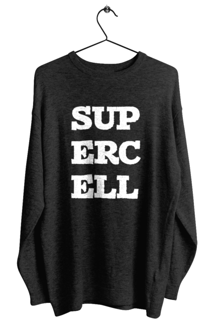 Світшот жіночий з принтом "SUPERCELL". Для детей, игры, мобильные. ART принт на футболках