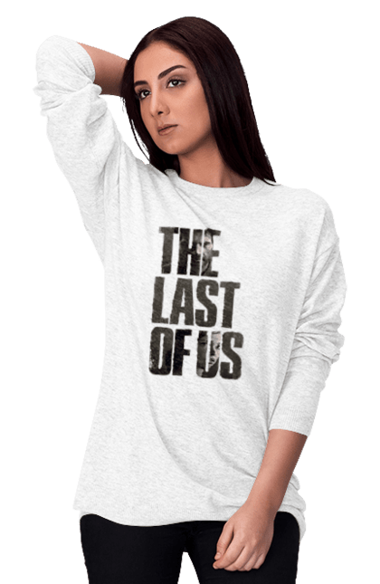 Світшот жіночий з принтом "Один з нас". Last, last of us, of us, ласт оф ас, один из нас, одна из нас, одни из нас, последние из нас, последняя из нас. ART принт на футболках