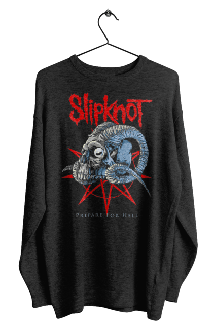 Світшот чоловічий з принтом "Slipknot". Slipknot, група, музика, ню-метал, спід метал, хард рок, хеві метал. futbolka.stylus.ua