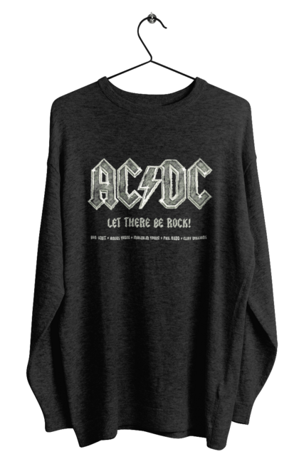 Світшот чоловічий з принтом "AC/DC". Ac dc, acdc, blues rock, group, hard rock, music, rock n roll. Milkstore