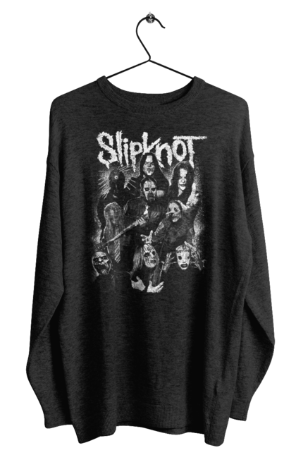 Світшот чоловічий з принтом "Slipknot". Slipknot, група, музика, ню-метал, спід метал, хард рок, хеві метал. futbolka.stylus.ua