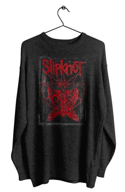 Світшот чоловічий з принтом "Slipknot". Slipknot, група, музика, ню-метал, спід метал, хард рок, хеві метал. futbolka.stylus.ua