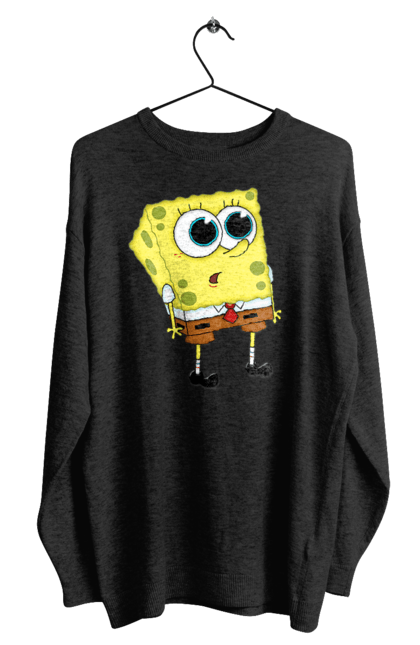Світшот чоловічий з принтом "Губка Боб". Spongebob, бікіні боттом, губка боб, крабсбургер, мультфільм. futbolka.stylus.ua