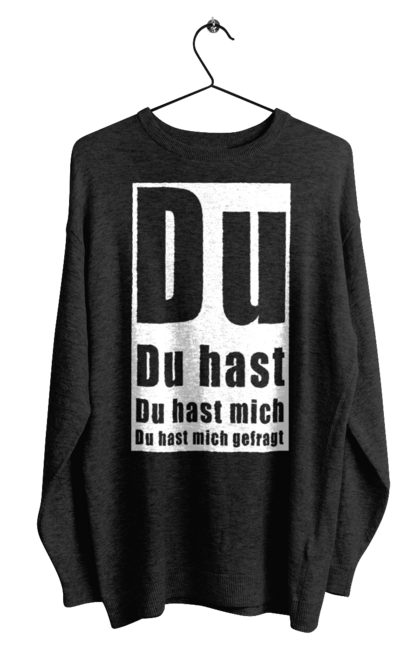 Світшот чоловічий з принтом "Рамштайн Du Hast". Du hast, група, індастріал метал, концерт, ліндеманн, музика, німеччина, панк, пісня, рамштайн, рок, слова, текст, тілль. ART принт на футболках