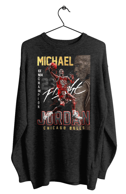Світшот чоловічий з принтом "Майкл Джордан". Баскетбол, джордан, майкл джордан, нба, нба майкл джордан. CustomPrint.market