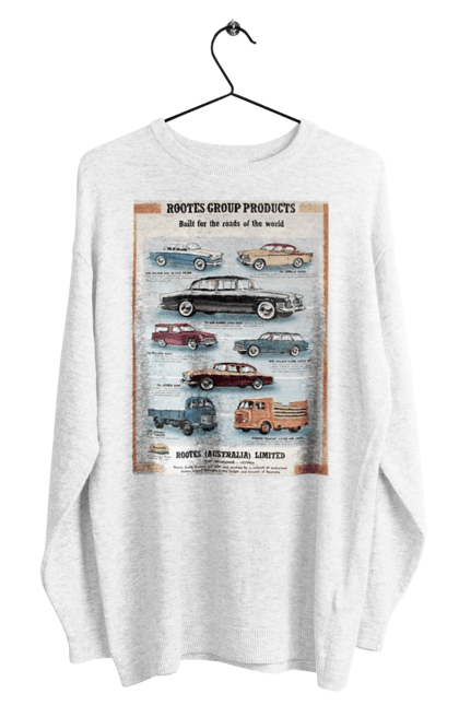 Світшот чоловічий з принтом "Аутомобільйо". Rootes, rootes (australia) limited, rootes group, rootes group products. CustomPrint.market
