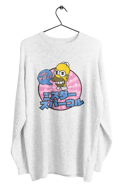 Світшот чоловічий з принтом "Гомер Сімпсон". Гомер, гумор, символи, сімпсони, японія. CustomPrint.market