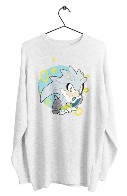 Світшот чоловічий з принтом "Сонік". Sega, гра, сонік. CustomPrint.market