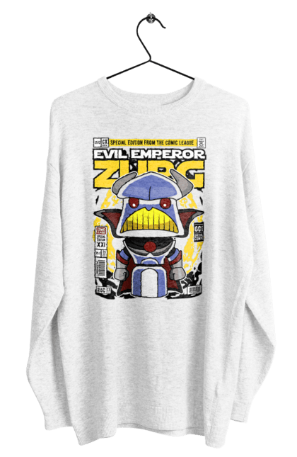 Світшот чоловічий з принтом "Emperor Zurg". Зург, іграшка, іграшкова історія, імператор зург, історія, історія игрушек, історія іграшок, мультик, фільм. futbolka.stylus.ua