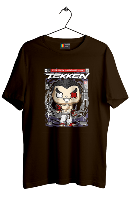 Футболка чоловіча з принтом "Tekken". Capcom, nintendo, tekken, боротися, вуличний боєць, гра, японія. Funkotee