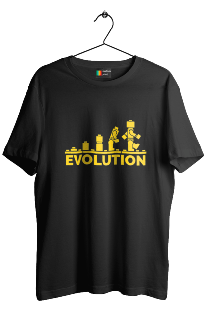 Футболка чоловіча з принтом "Evolution". Кіно, стиль шелдону, телесеріал, теорія великого вибуху, теорія струн, шелдон, юність шелдону. CustomPrint.market