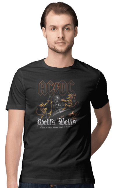 Футболка чоловіча з принтом "AC/DC". Acdc, блюз рок, група, музика, рок н ролл, хард рок. ☾ Baby_Raccoon ♡