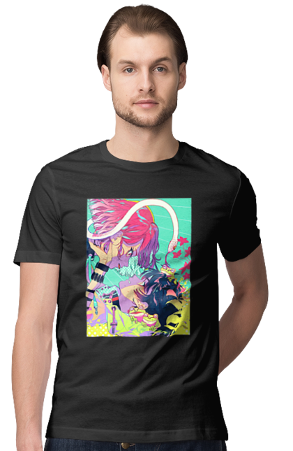 Футболка чоловіча з принтом "Аніме". Anime, anime girl, art, manga, аніме, аніме дівчина, арт, кун, манга, тян. CustomPrint.market