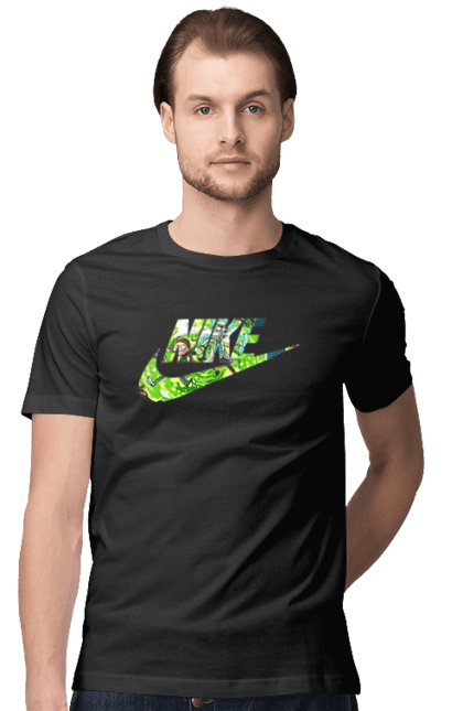 Футболка чоловіча з принтом "Nike (Rick end Morty)". Air max, just do it, new, nike, rick end morty. CustomPrint.market