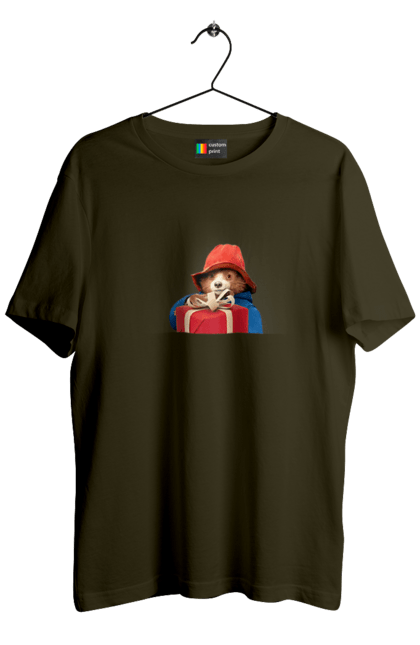 Футболка чоловіча з принтом "Паддінгтон". Animation, bear, cartoon, film, teddy bear. CustomPrint.market