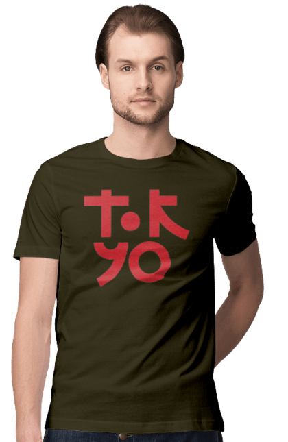 Футболка чоловіча з принтом "Токіо". Місто токіо, напис токіо, токіо. CustomPrint.market