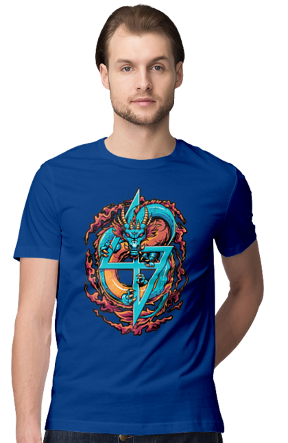 Футболка чоловіча з принтом "Перли дракона Шенрон". Dragon ball, shenron, аніме, манга, перли дракона, шенрон. CustomPrint.market