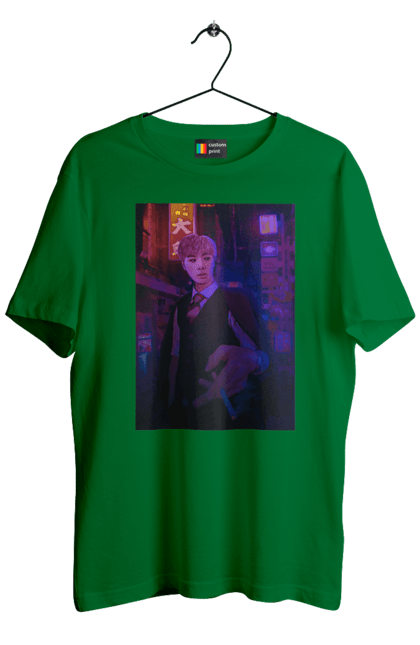 Футболка чоловіча з принтом "BTS | kpop | Jin". Bts, jin, kpop. CustomPrint.market