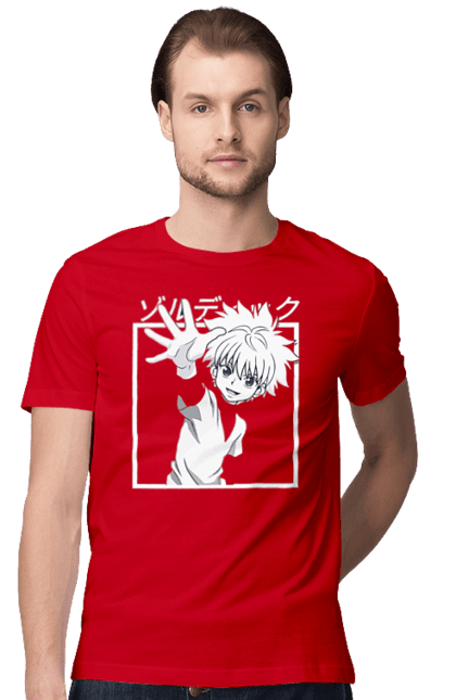 Футболка чоловіча з принтом "Хантер × Хантер". Hunter × hunter, hunter hunter, аніме, гон, гон фрікс, кіллуа, кіллуа золдік, манга, хантер. CustomPrint.market