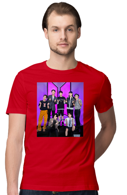 Футболка чоловіча з принтом "Bts". 2022, army, bts, love. CustomPrint.market