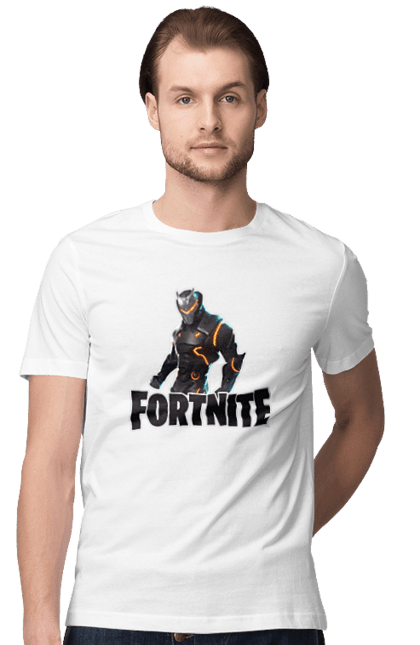 Футболка чоловіча з принтом "Fortnite". Fortnite, гра, дитяча, игра, ігри, персонаж. CustomPrint.market