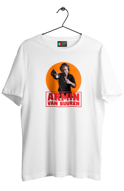 Футболка чоловіча з принтом "Армін Ван Бюрен". Armin van buuren, asot, trance, армин ван бюрен, армін ван бюрен, музыка, транс. ART принт на футболках