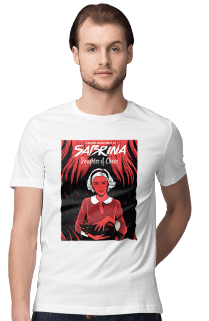 Футболка чоловіча з принтом "Сабріна". Comics, helloween, horror, netflix, sabrina, supernatural. ART принт на футболках