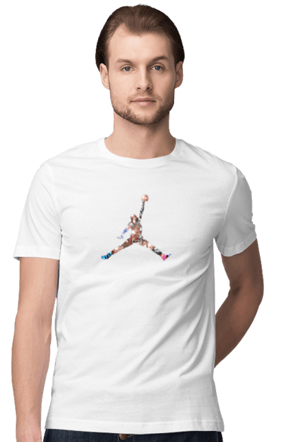 Футболка чоловіча з принтом "Jordan". Jordan, зверху, найк, новий, просто зроби це. CustomPrint.market