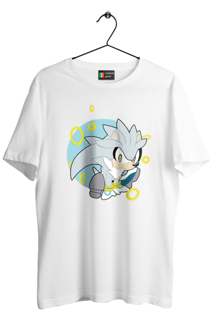 Футболка чоловіча з принтом "Сонік". Sega, гра, сонік. CustomPrint.market