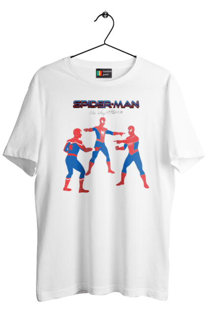 Футболка чоловіча з принтом "Людина павук". Комікс, людина павук, марвел, спайдермен, супергерой. CustomPrint.market