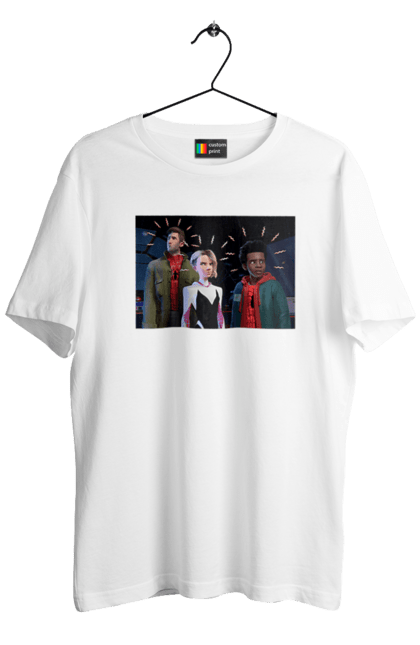 Футболка чоловіча з принтом "Людина павук". Avengers, comics, film, marvel, sony, spiderman, superhero. CustomPrint.market