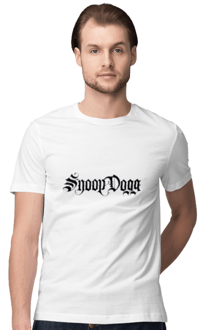 Футболка чоловіча з принтом "Снуп Догг". Музика, реп, снуп догг. CustomPrint.market