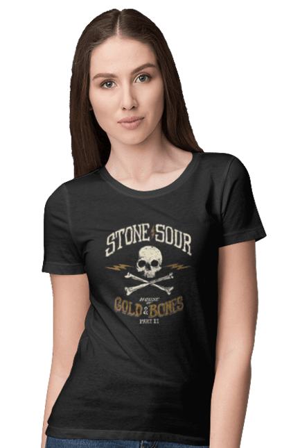 Футболка жіноча з принтом "Stone Sour". Stone sour, альтернативний метал, група, метал, метал група, музика, пост гранж, хард рок, хеві метал. futbolka.stylus.ua