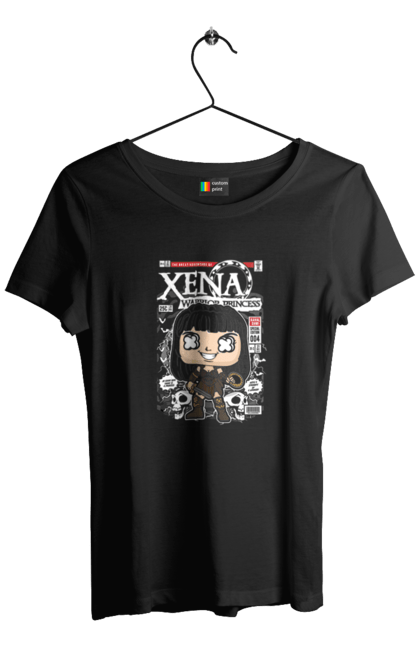 Футболка жіноча з принтом "Xena". Ксена, плівка, фанко поп. Funkotee
