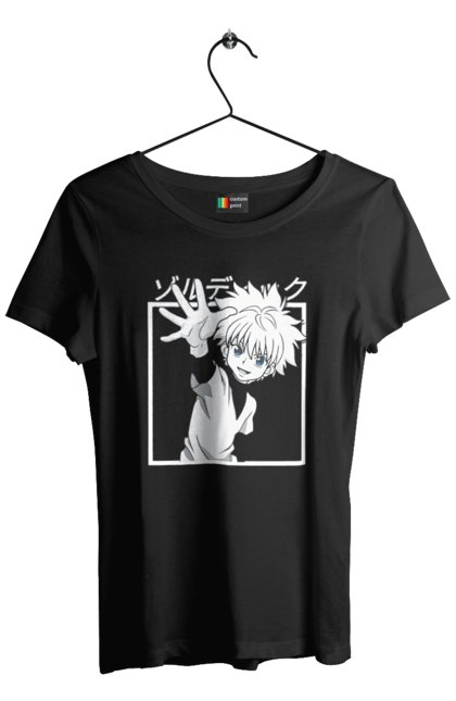 Футболка жіноча з принтом "Хантер × Хантер". Hunter × hunter, hunter hunter, аніме, гон, гон фрікс, кіллуа, кіллуа золдік, манга, хантер. futbolka.stylus.ua