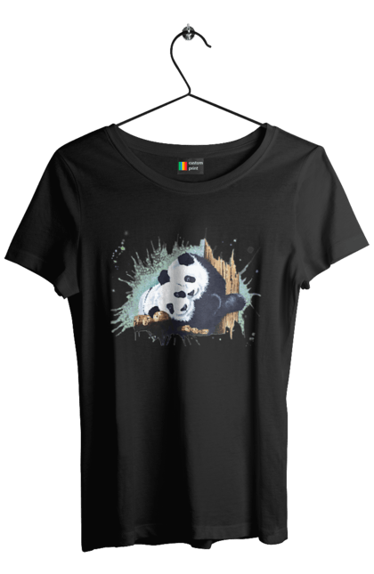 Футболка жіноча з принтом "Панда". Panda, медведь, мишка, панда. ART принт на футболках