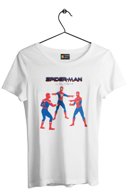 Футболка жіноча з принтом "Людина павук". Комікс, людина павук, марвел, спайдермен, супергерой. CustomPrint.market