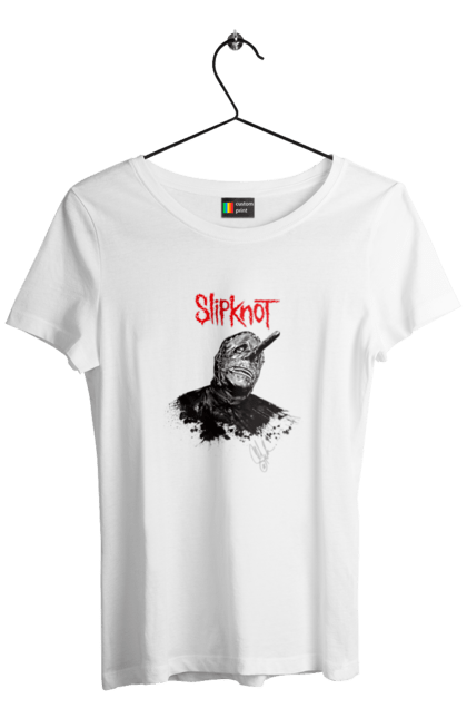 Футболка жіноча з принтом "Slipknot". Slipknot, група, музика, ню-метал, спід метал, хард рок, хеві метал. futbolka.stylus.ua