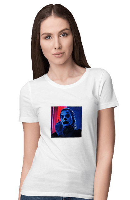 Футболка жіноча з принтом "Джокер". Джокер, джокер2019, тренд футболка. CustomPrint.market
