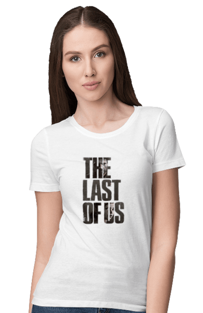 Футболка жіноча з принтом "Один з нас". Last, last of us, of us, ласт оф ас, один из нас, одна из нас, одни из нас, последние из нас, последняя из нас. ART принт на футболках