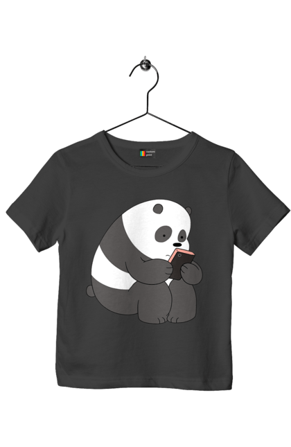 Футболка дитяча з принтом "Панда". Panda, медведь, мишка, панда. ART принт на футболках
