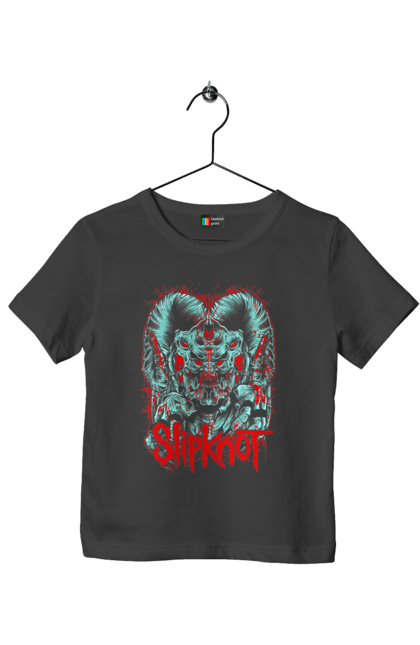 Футболка дитяча з принтом "Slipknot". Slipknot, група, музика, ню-метал, спід метал, хард рок, хеві метал. futbolka.stylus.ua