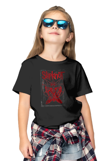 Футболка дитяча з принтом "Slipknot". Slipknot, група, музика, ню-метал, спід метал, хард рок, хеві метал. futbolka.stylus.ua